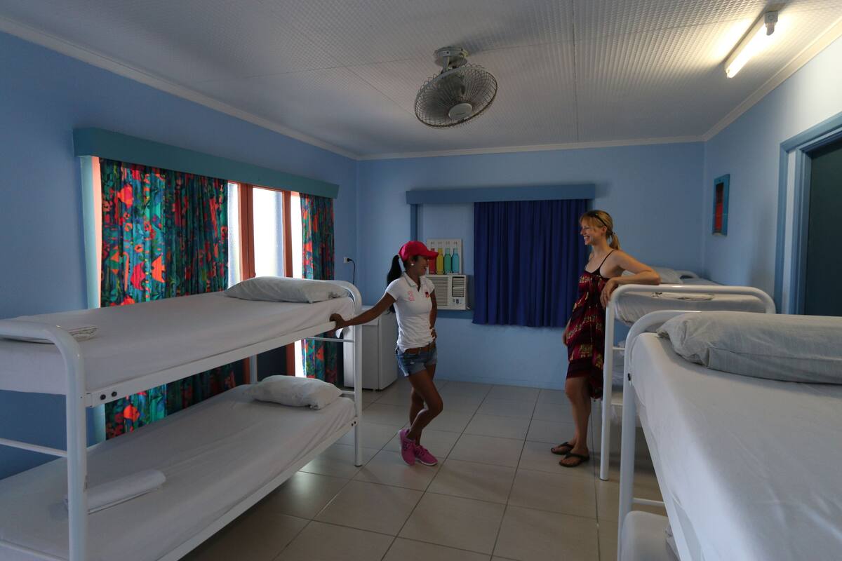 6 Bed Female Dorm, Shared Bathroom | In-room safe, WiFi (free), bed sheets