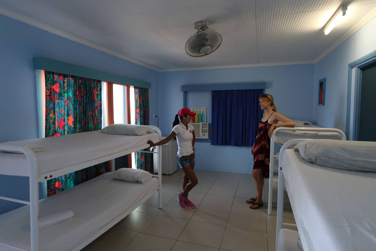 6 Bed Female Dorm, Shared Bathroom | 1 bedroom, in-room safe, free WiFi, bed sheets