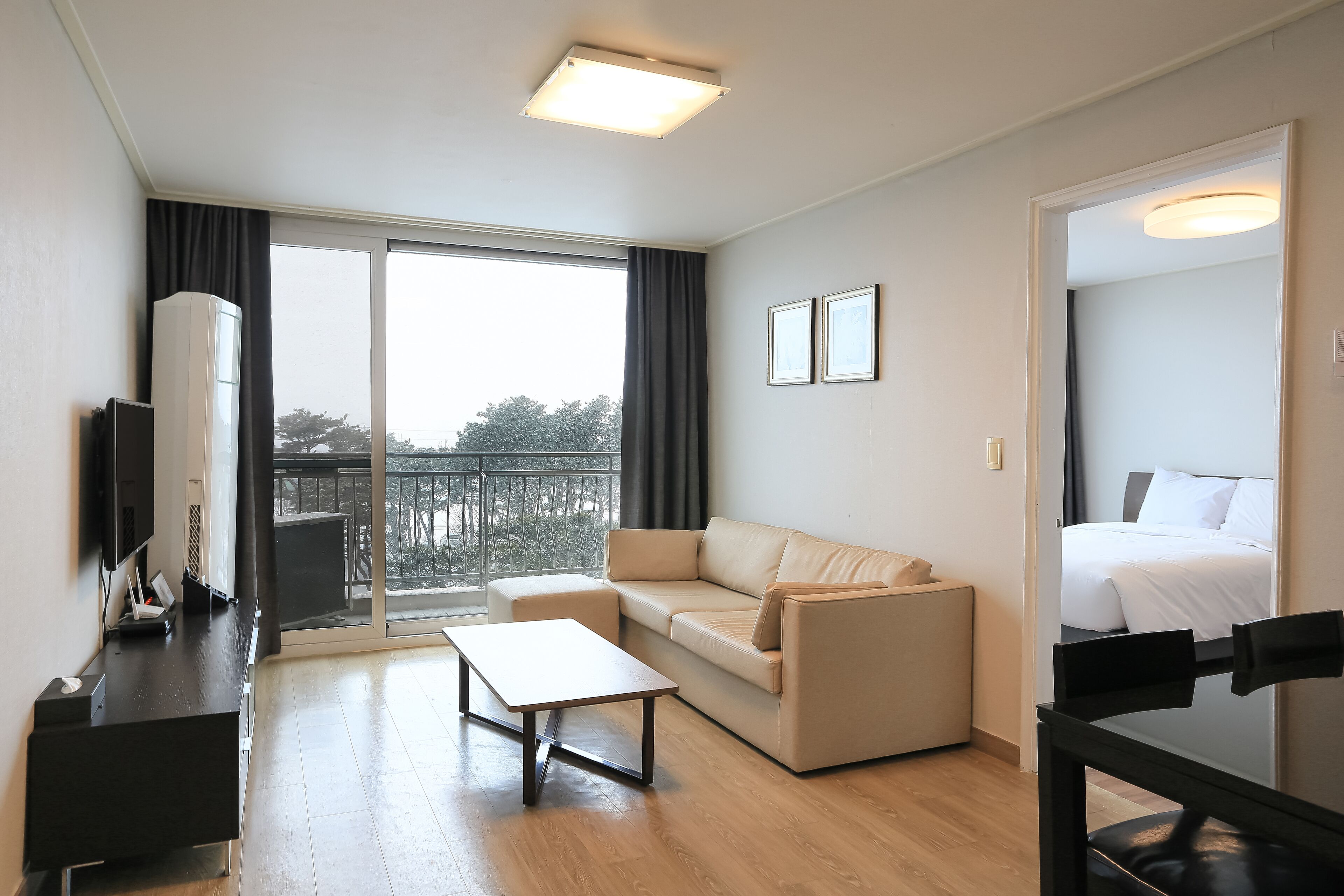 deluxe mountainview | living area | led tv