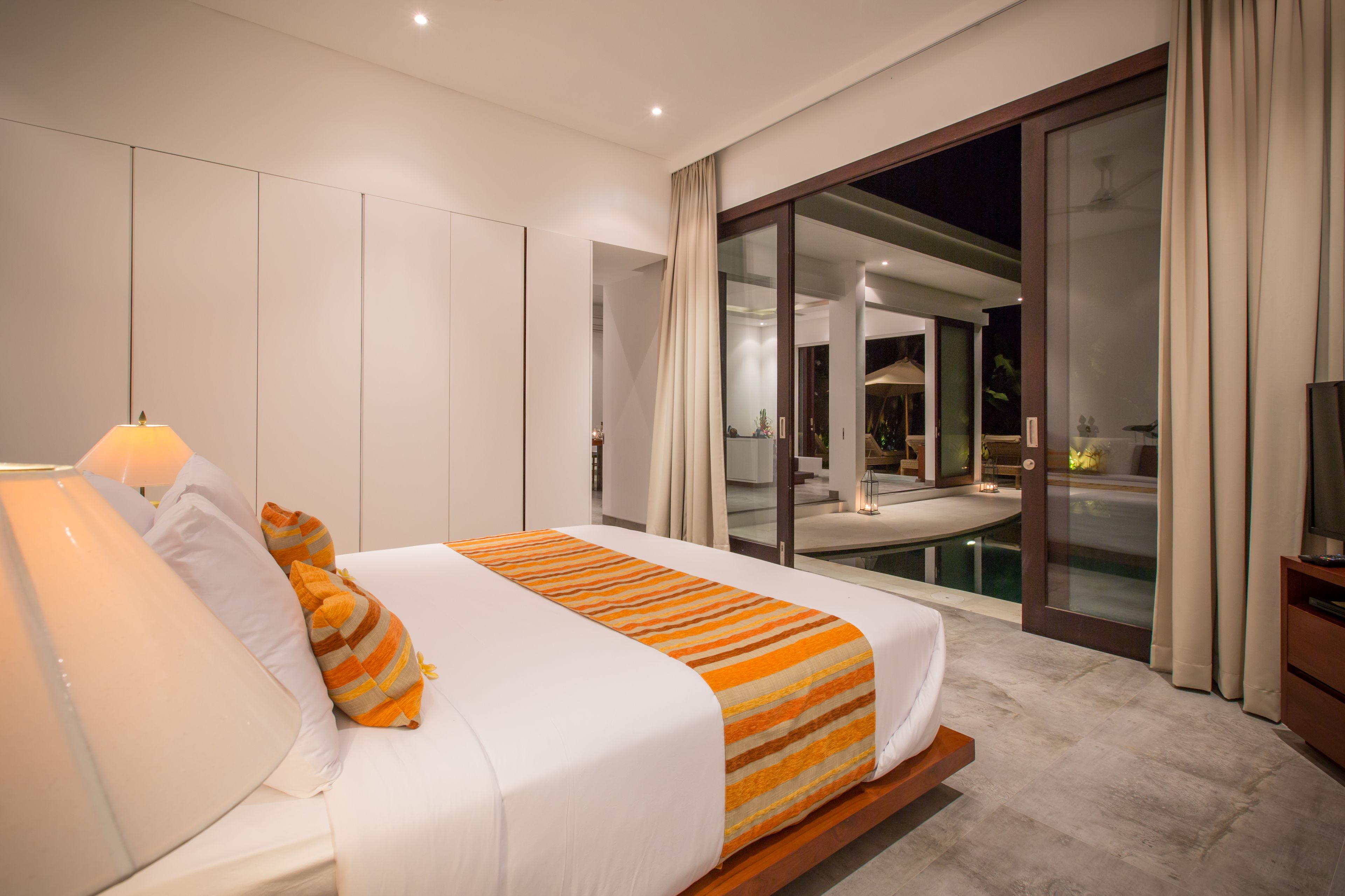 Deluxe Villa, 2 Bedrooms, Private Pool, Pool View | 2 bedrooms, in-room safe, desk, iron/ironing board