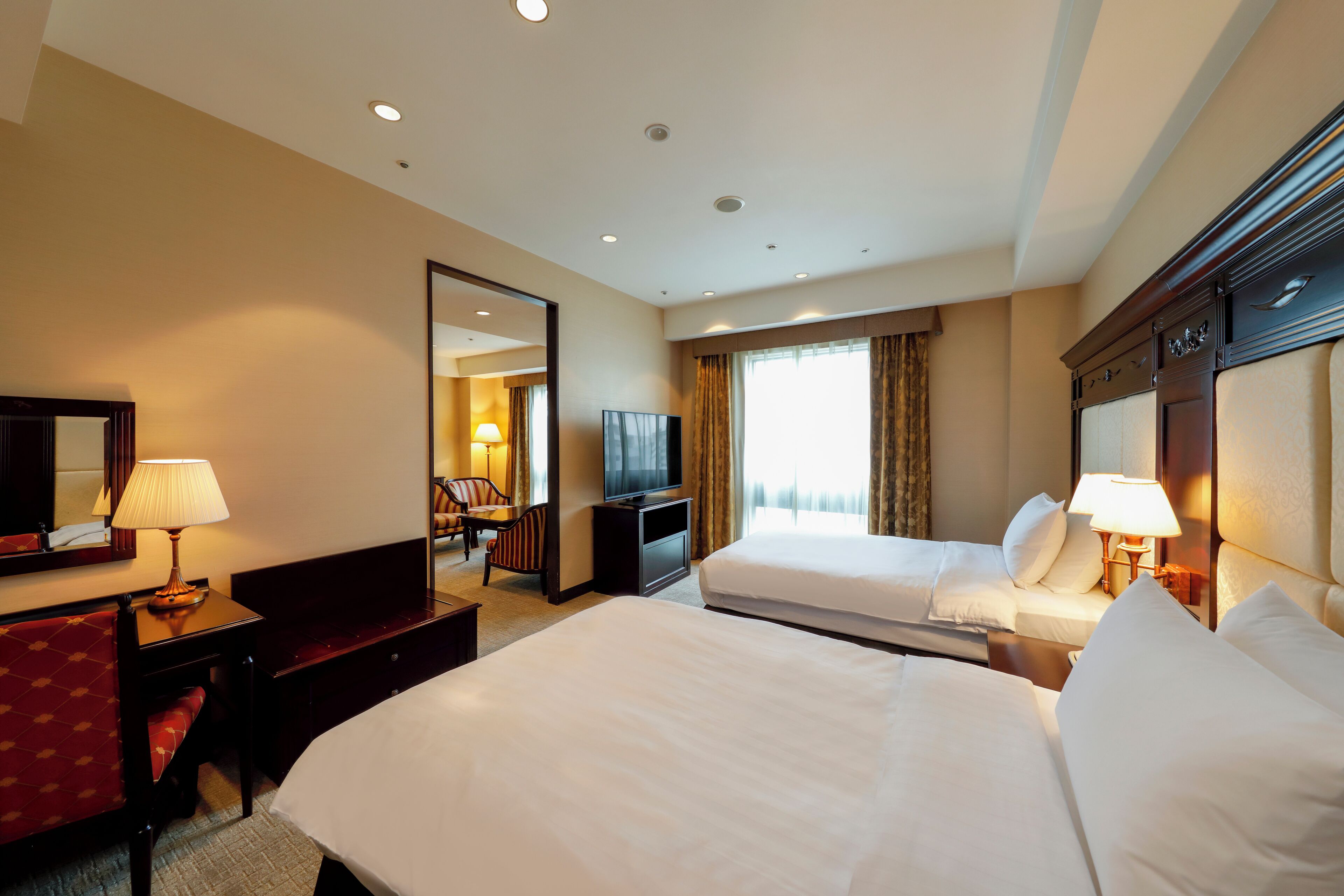 european style family room, non smoking (80 sqm) | 1 bedroom, in-room safe, desk, blackout curtains