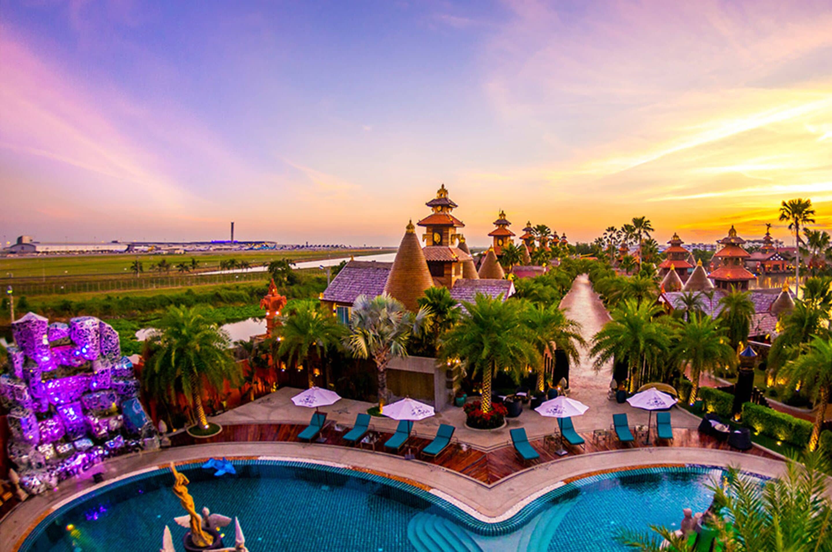 Hồ bơi ngoài trời, dù/ô trên bãi biển/hồ bơi 