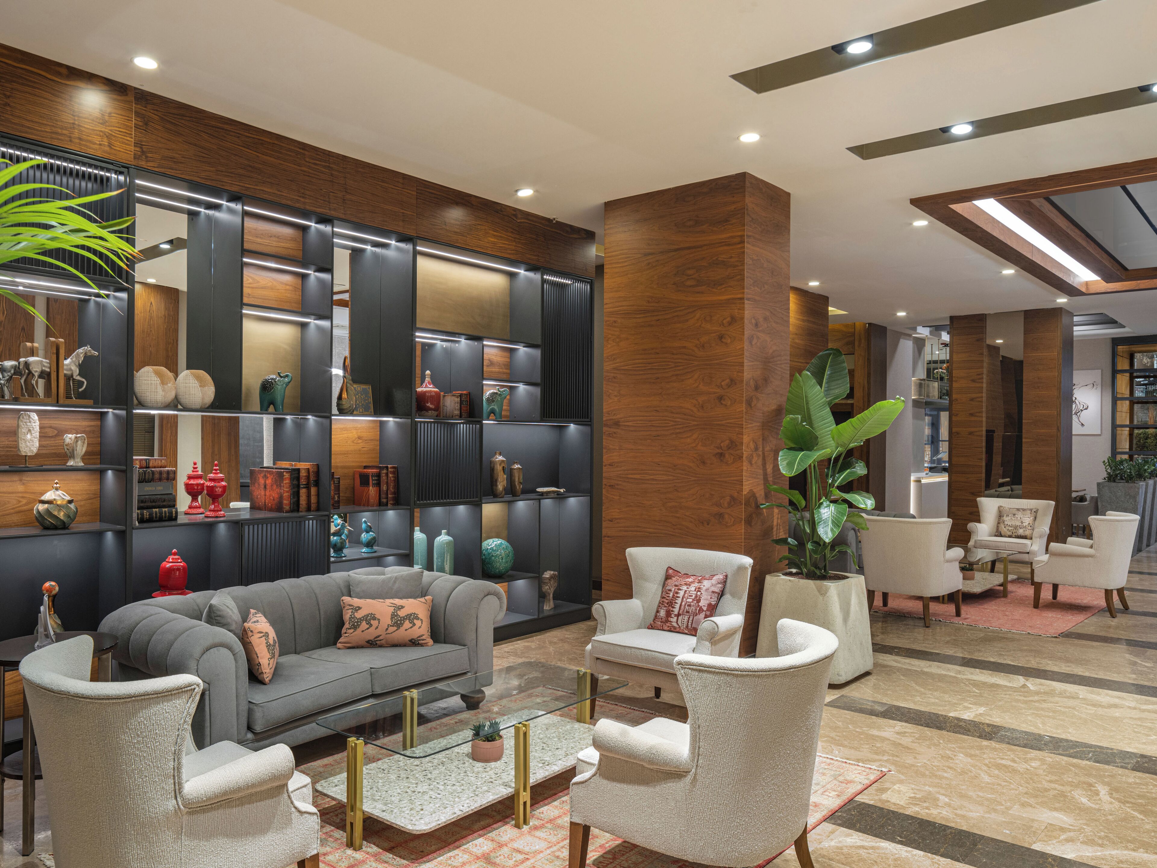 Sala de estar en el lobby