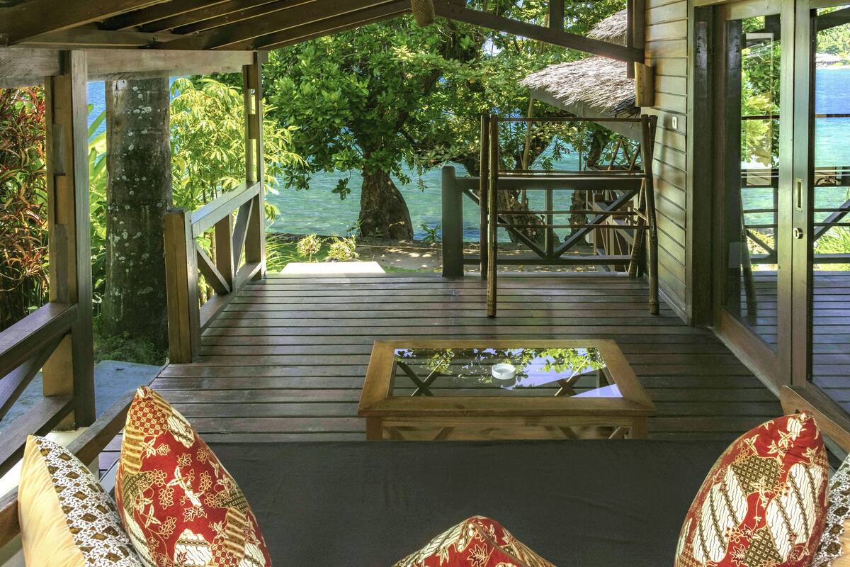 Superior Twin Room, 2 Queen Beds, Terrace, Oceanfront | Terrace/patio