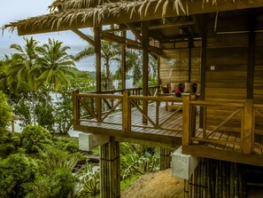 Deluxe Double Room, 1 King Bed, Terrace, Partial Ocean View | Balcony