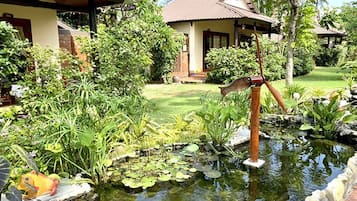 Bungalow, vue jardin (Triple) | Vue sur le jardin