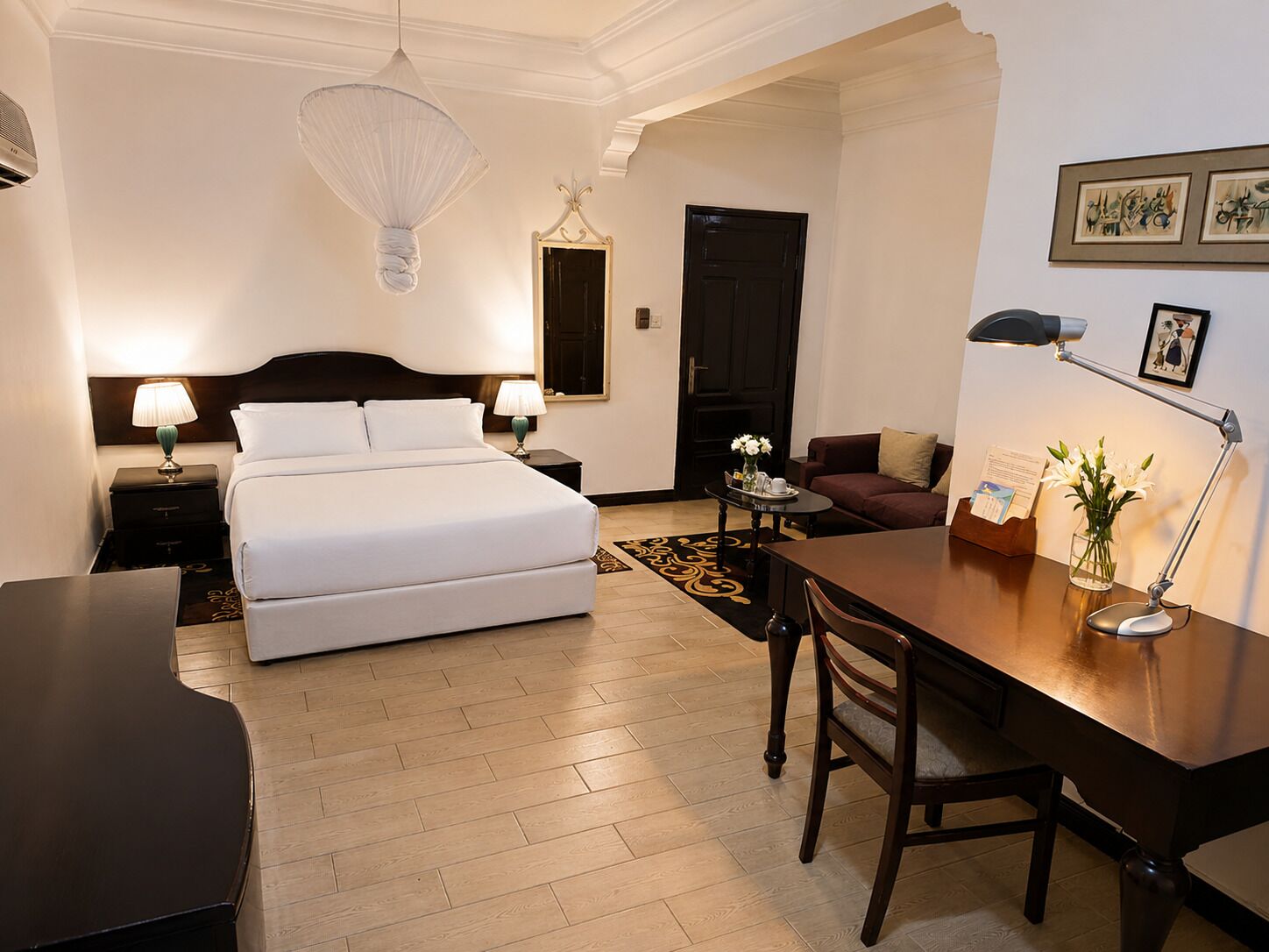 Classic Double Room, Garden View | In-room safe, desk, laptop workspace, blackout drapes