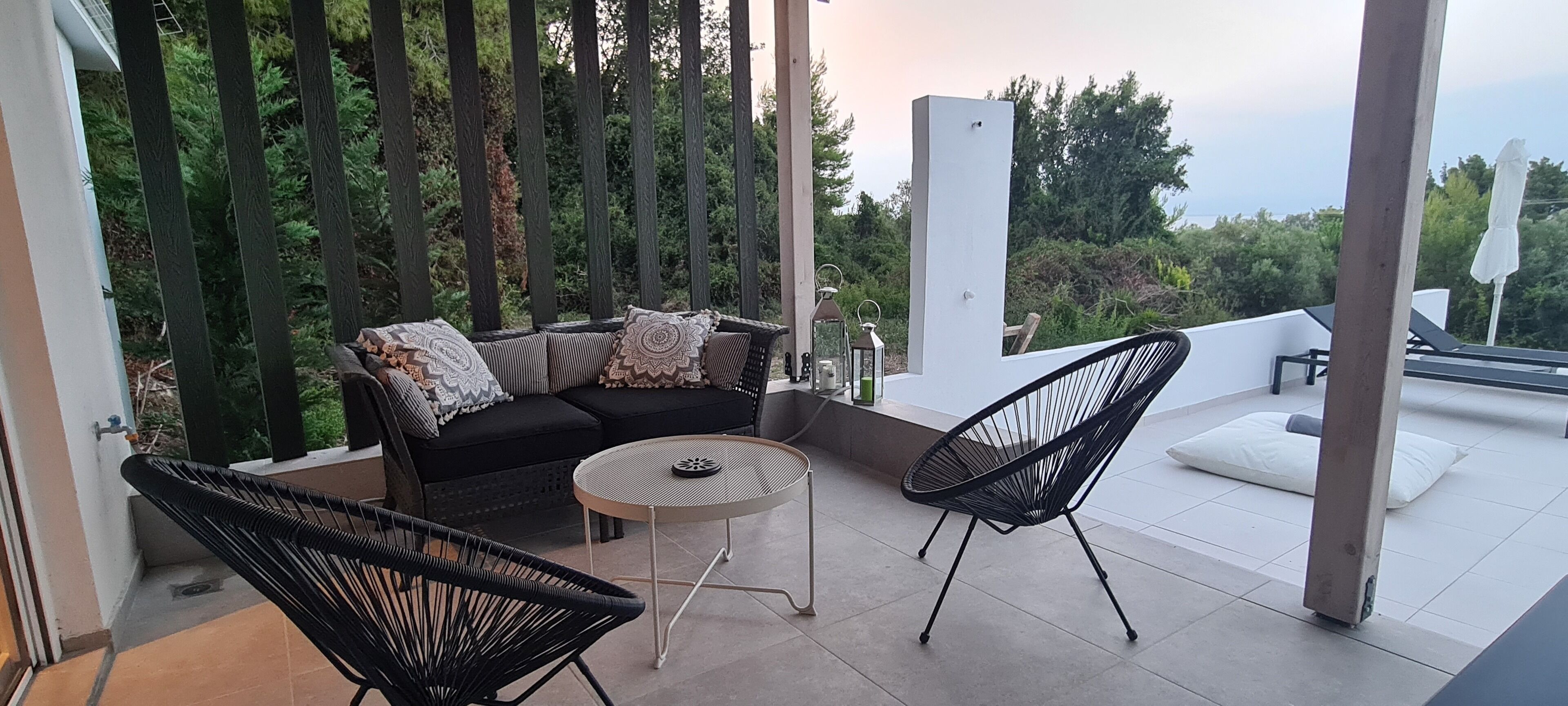 Lyxvilla - 1 sovrum - privat pool - havsutsikt | Terrass/Patio