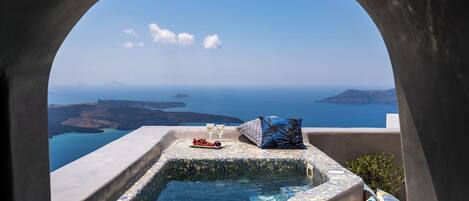 Luxury Villa, 2 Bedrooms, Sea View | Terrace/patio