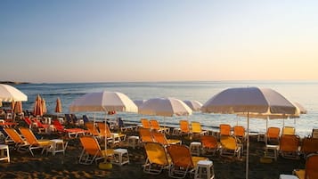Vlak bij het strand