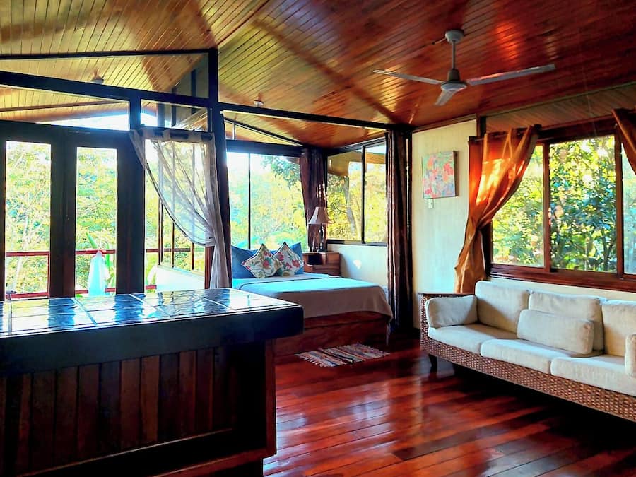 Cabana, 1 cama de casal | Área de estar