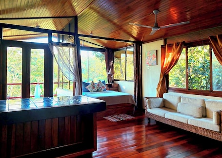 Cabin, 1 Double Bed | Living area. Eden Atenas