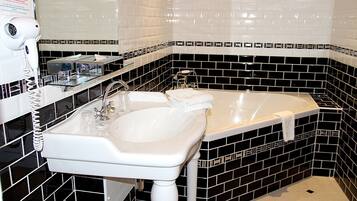 Free toiletries, hair dryer, towels