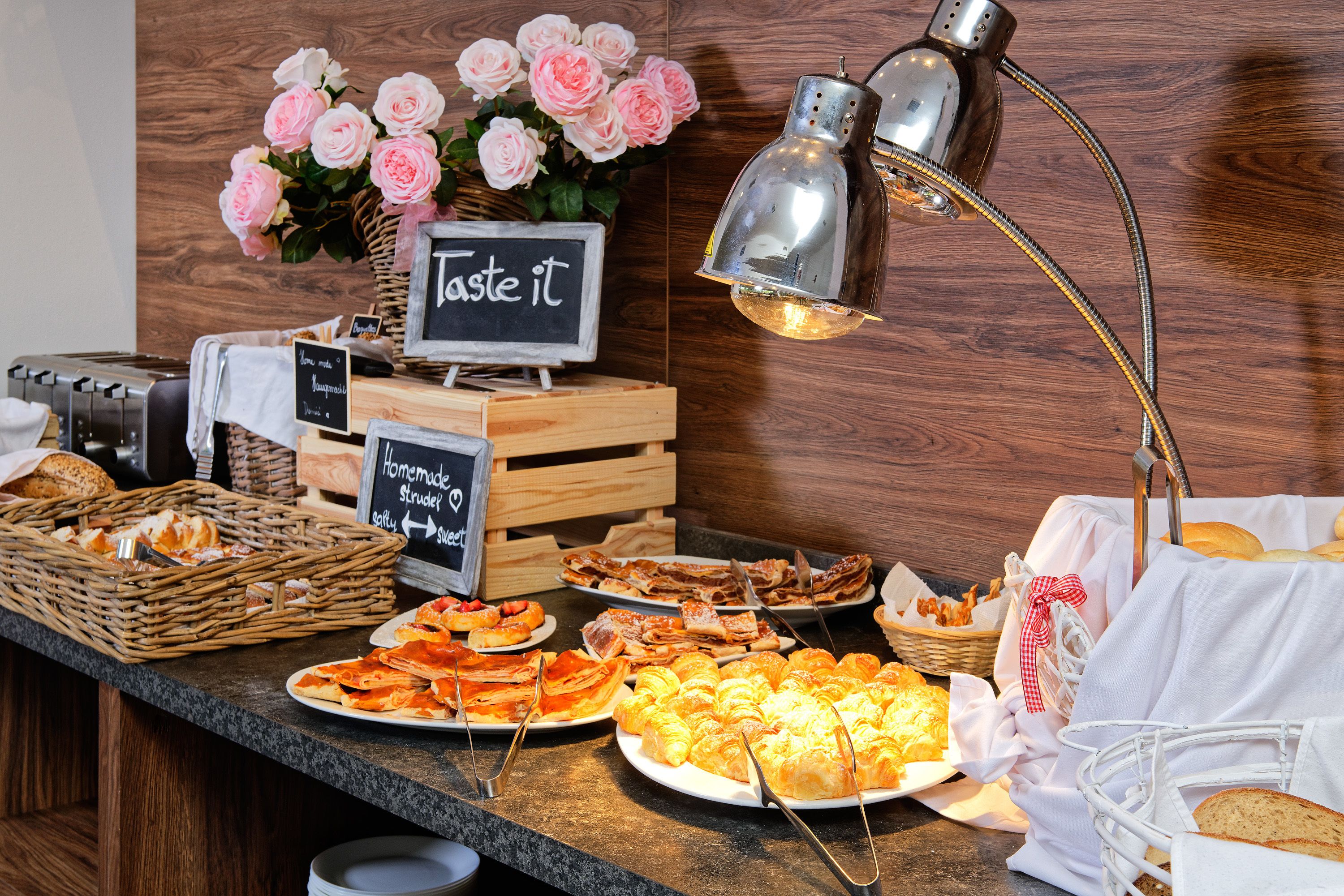 Daily buffet breakfast (EUR 12 per person)
