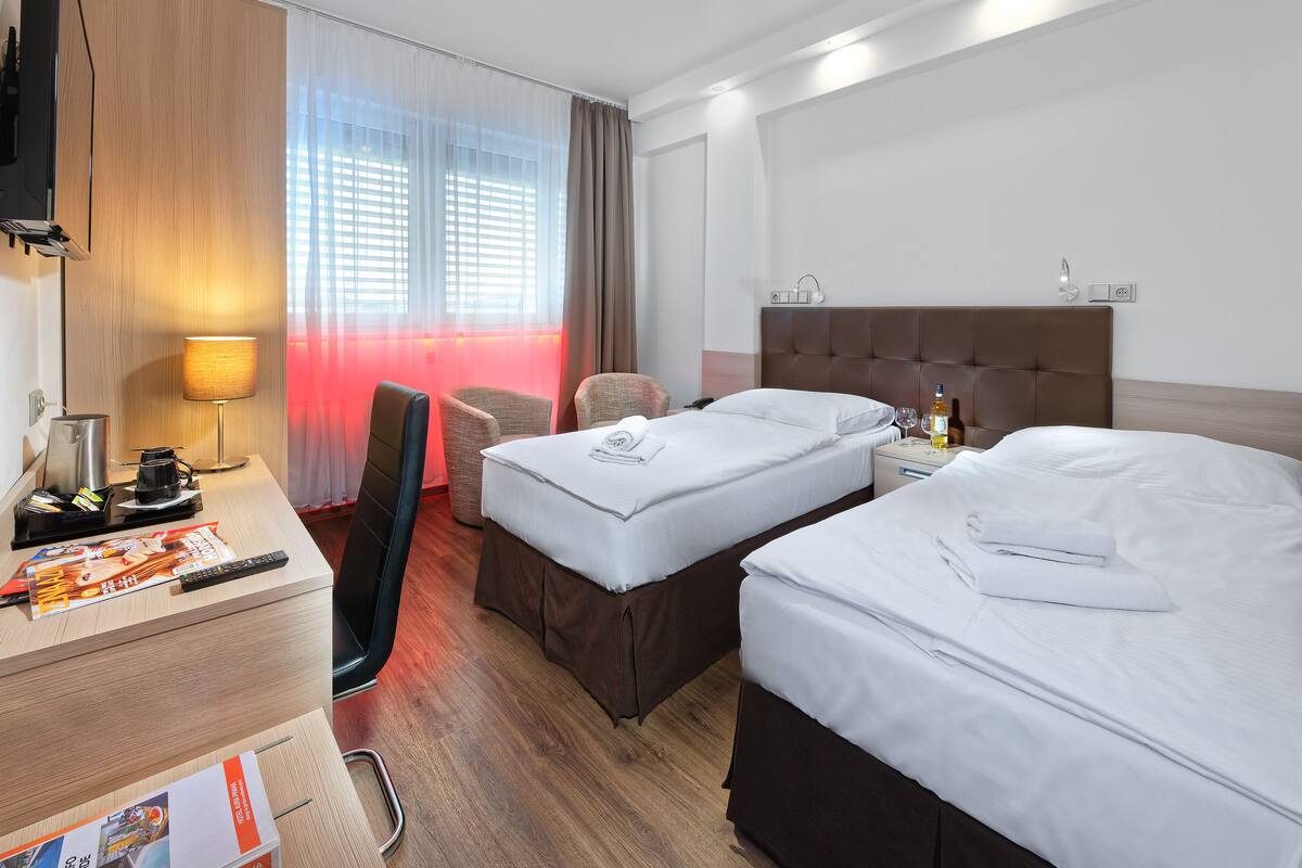 Deluxe Double room with free pool access | View from room