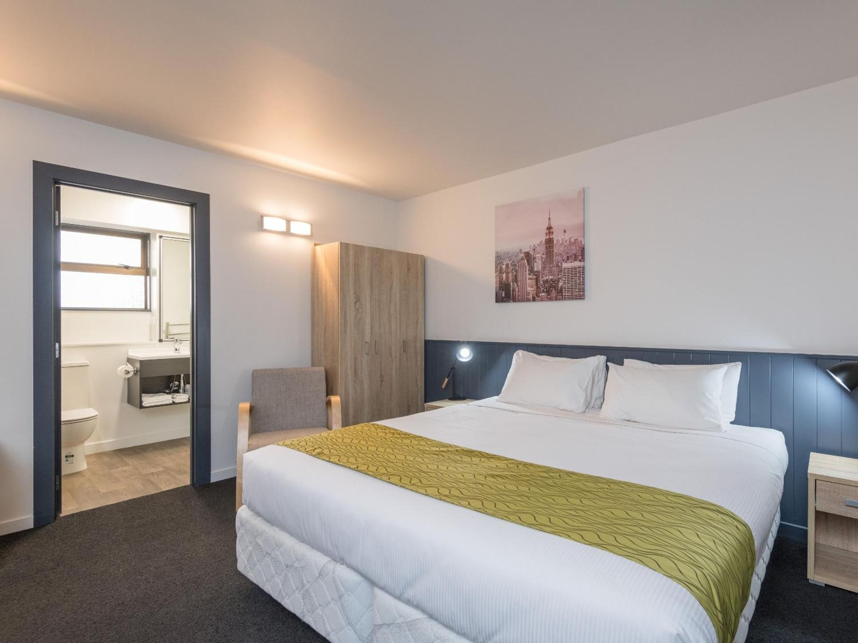 soundproofing, iron/ironing board, free wifi, bed sheets