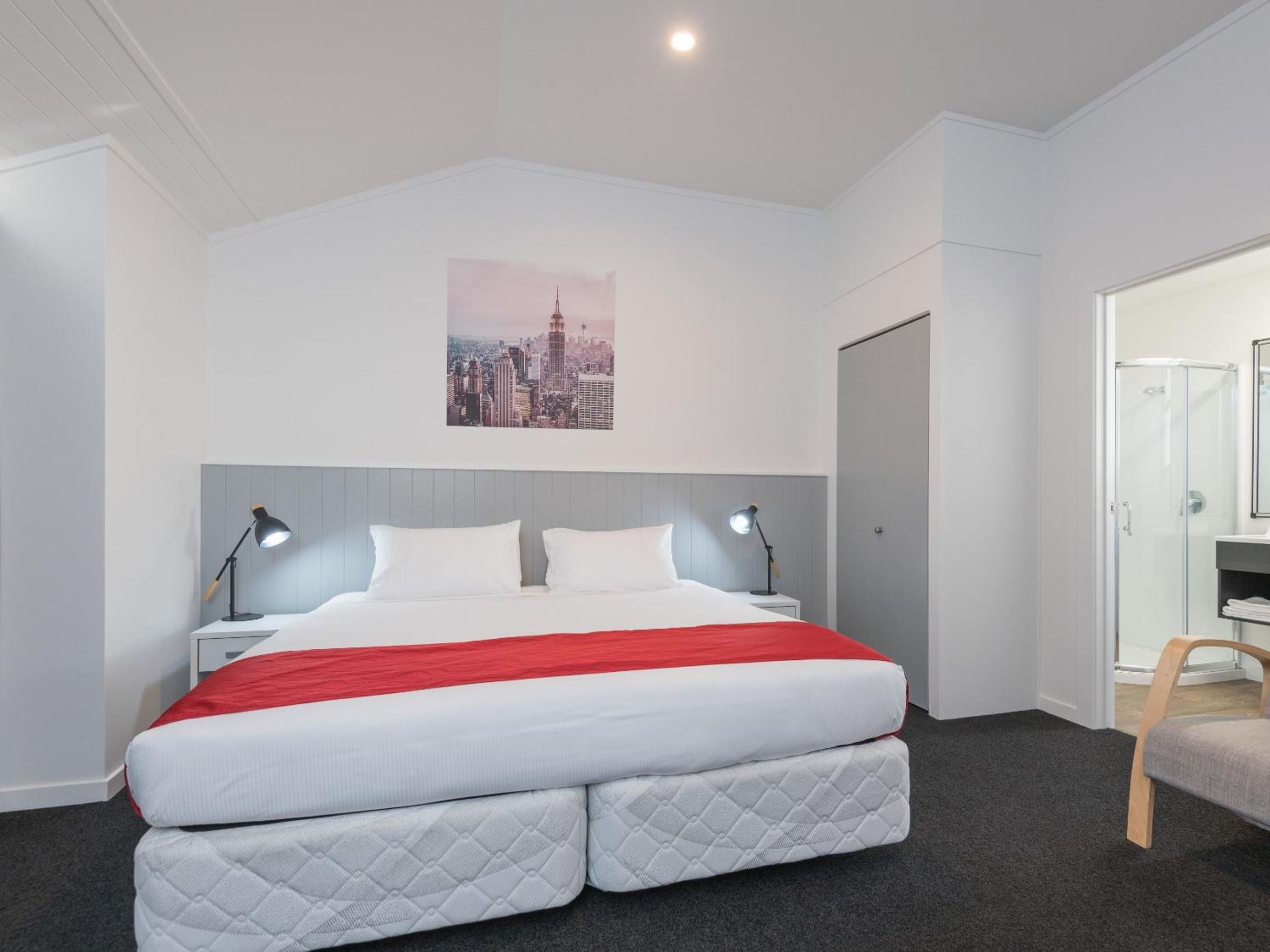 soundproofing, iron/ironing board, free wifi, bed sheets