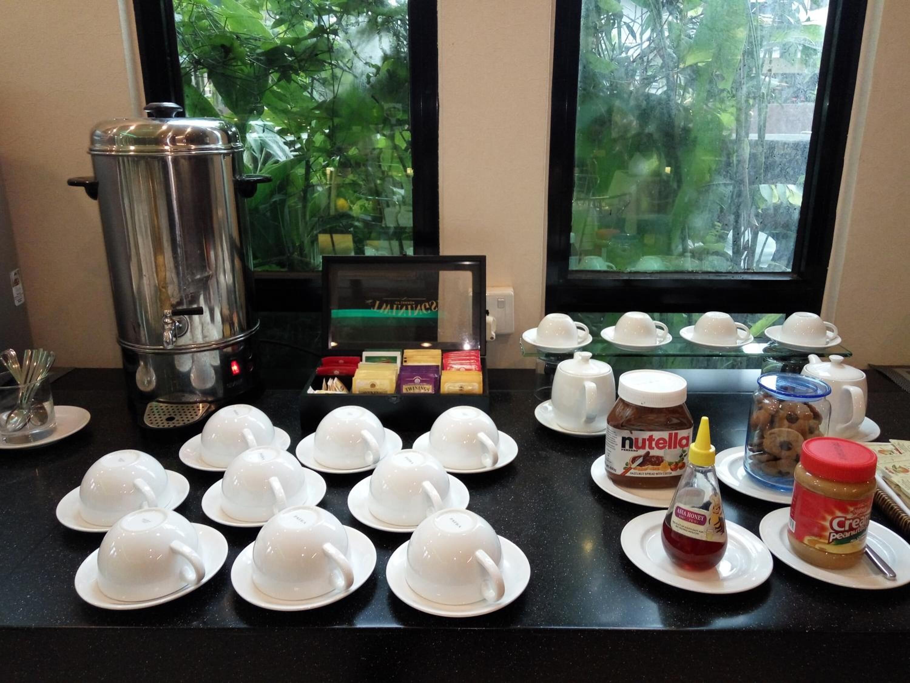 breakfast, lunch, dinner served; asian cuisine, garden views