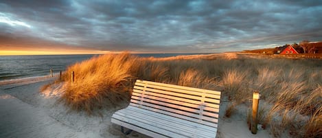 Vlak bij het strand