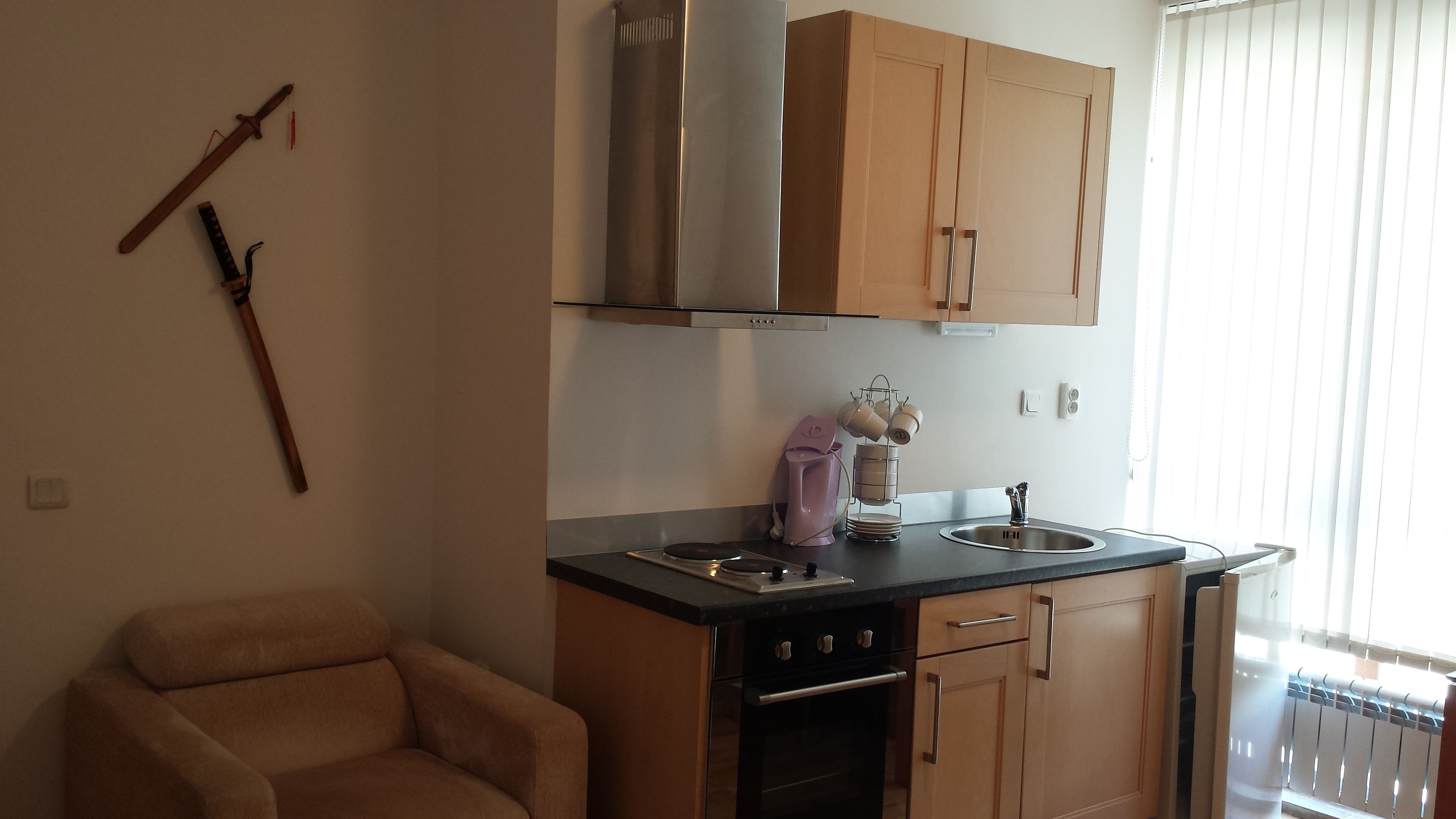 Private kitchen | Fridge, microwave, oven, stovetop