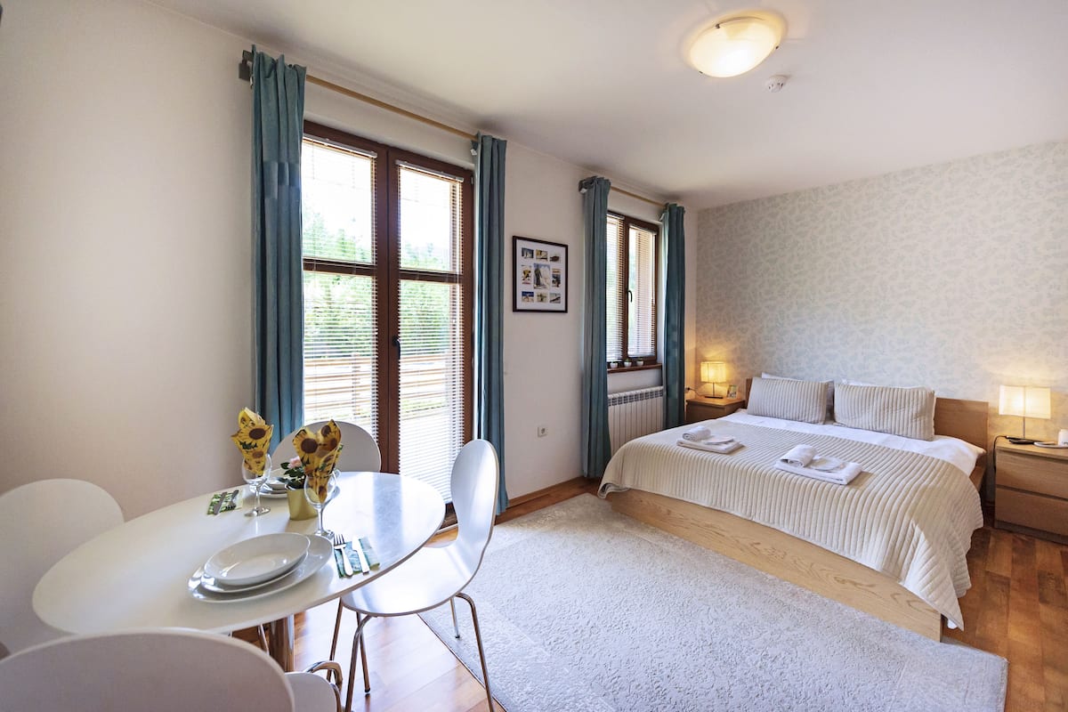 Studio | Iron/ironing board, WiFi (free), bed sheets