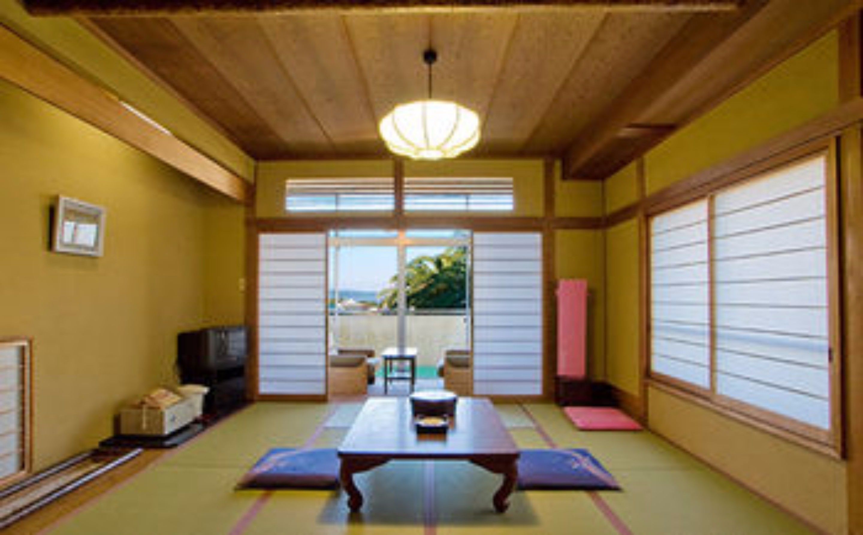 Japanese-Style Room with Sea View | Living area | Flat-screen TV