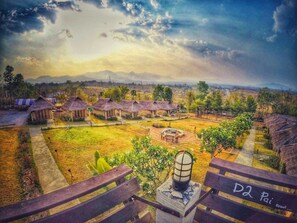 Blick von der Unterkunft