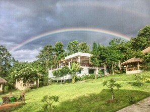 Blick von der Unterkunft
