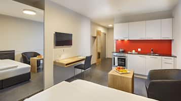 One Room Apartment   | 1 bedroom, desk, soundproofing, iron/ironing board
