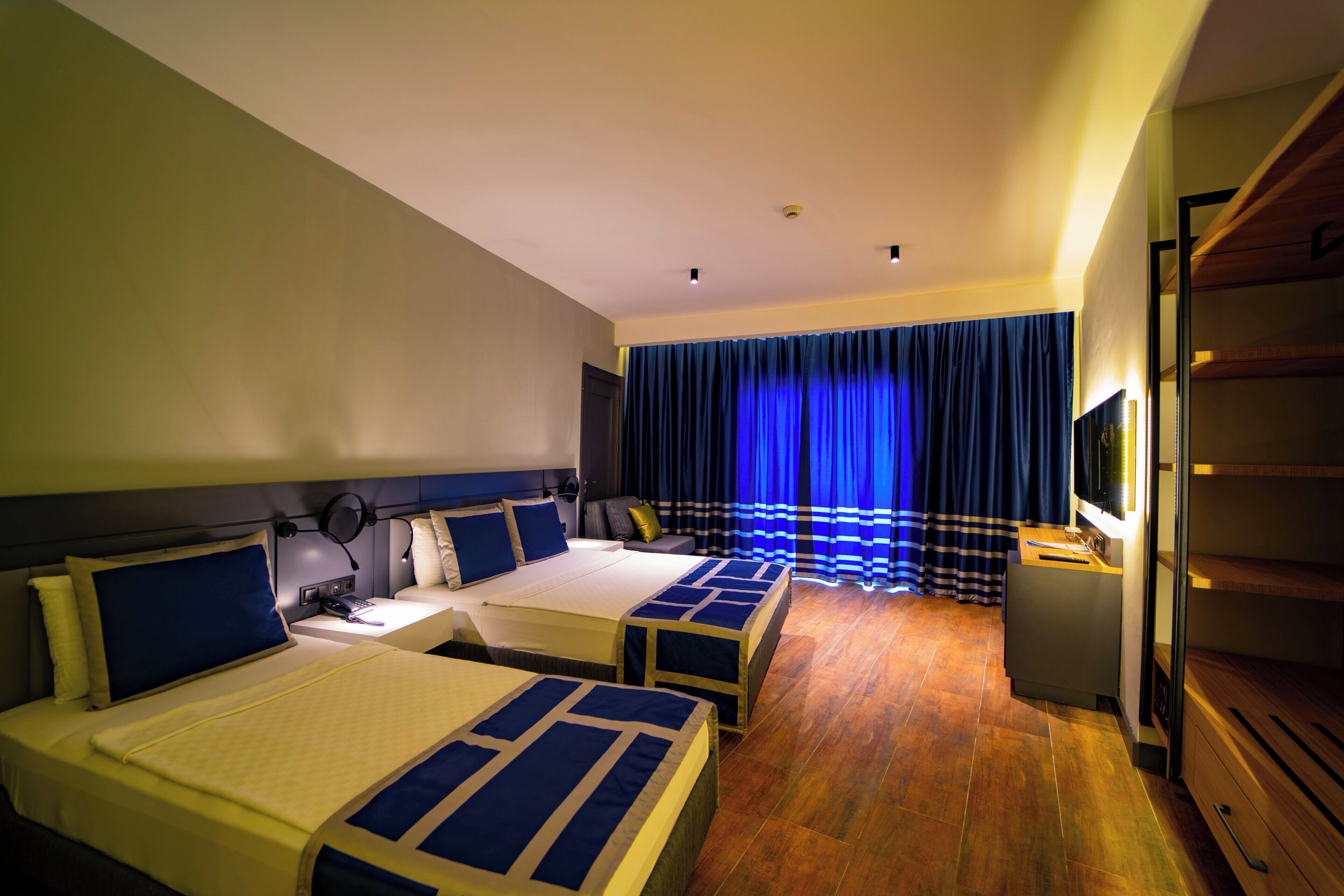 Premium bedding, minibar, in-room safe, soundproofing