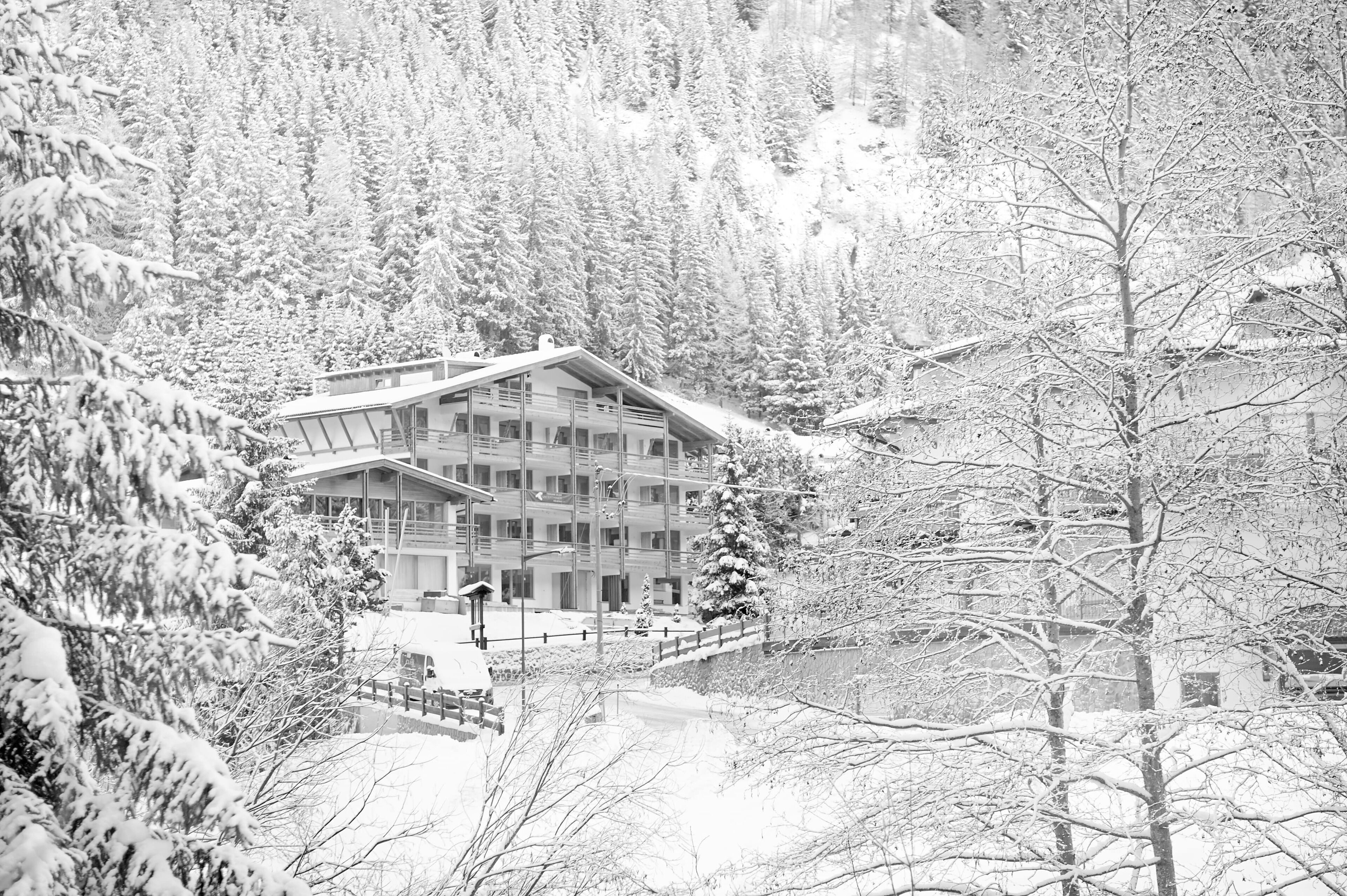 Vista frontal de la propiedad