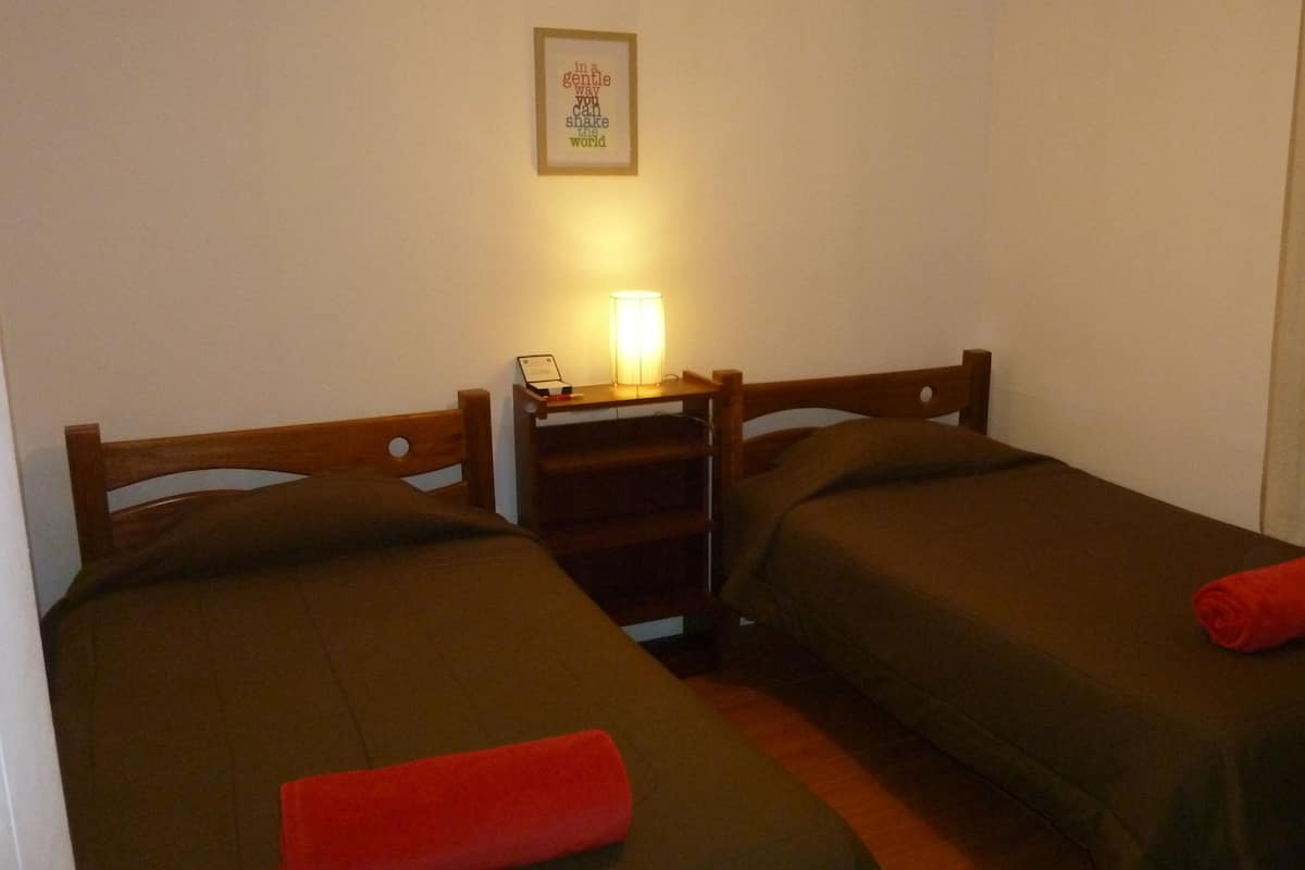 Family Twin Room, 2 Twin Beds, Shared Bathroom, Tower | Free WiFi