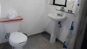 Standardzimmer, 1 Doppelbett | Badezimmer | Dusche, kostenlose Toilettenartikel, Haartrockner, Handtücher
