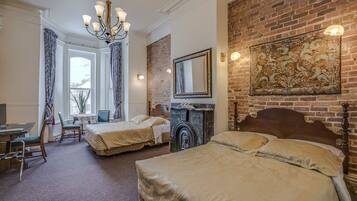 Room, 2 Queen Beds | Desk, blackout drapes, iron/ironing board, free WiFi