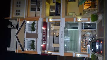 Front of property – evening/night