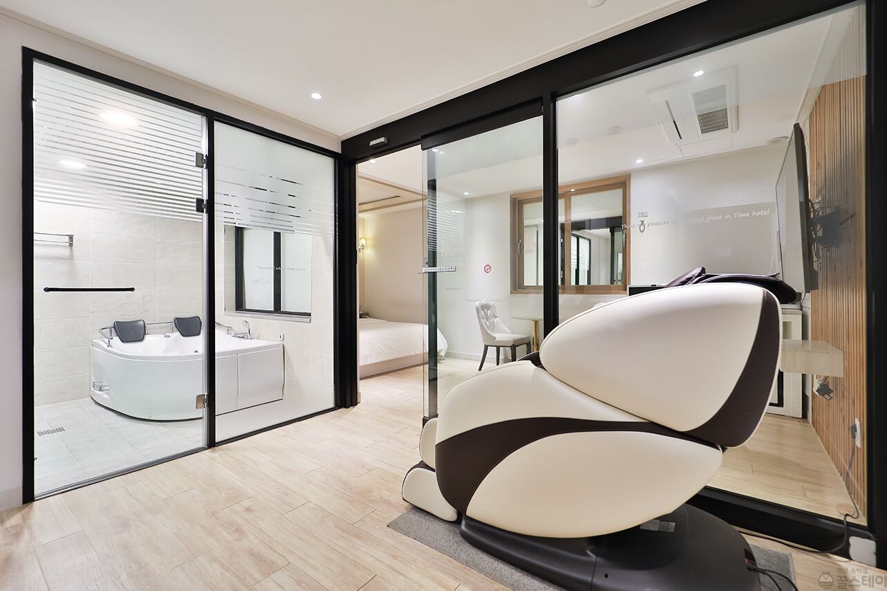 premium bedding, desk, laptop workspace, blackout curtains