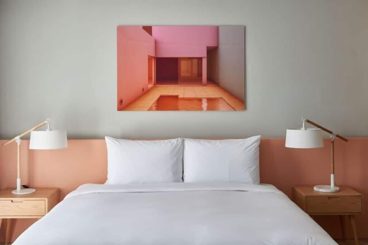 1 habitación y ropa de cama de alta calidad