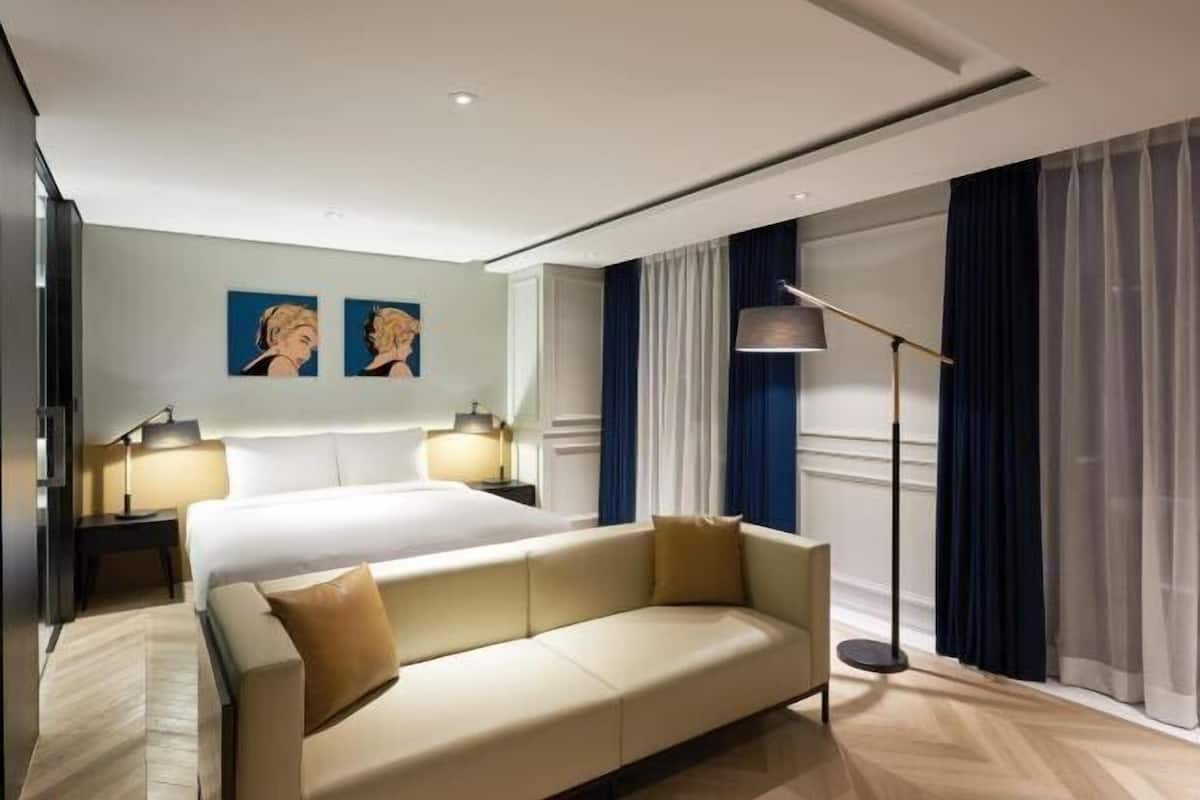 1 habitación y ropa de cama de alta calidad