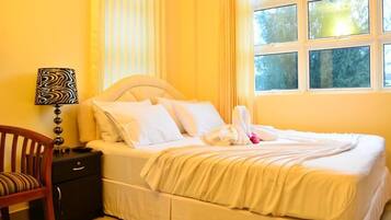 Premium bedding, down comforters, pillowtop beds, minibar