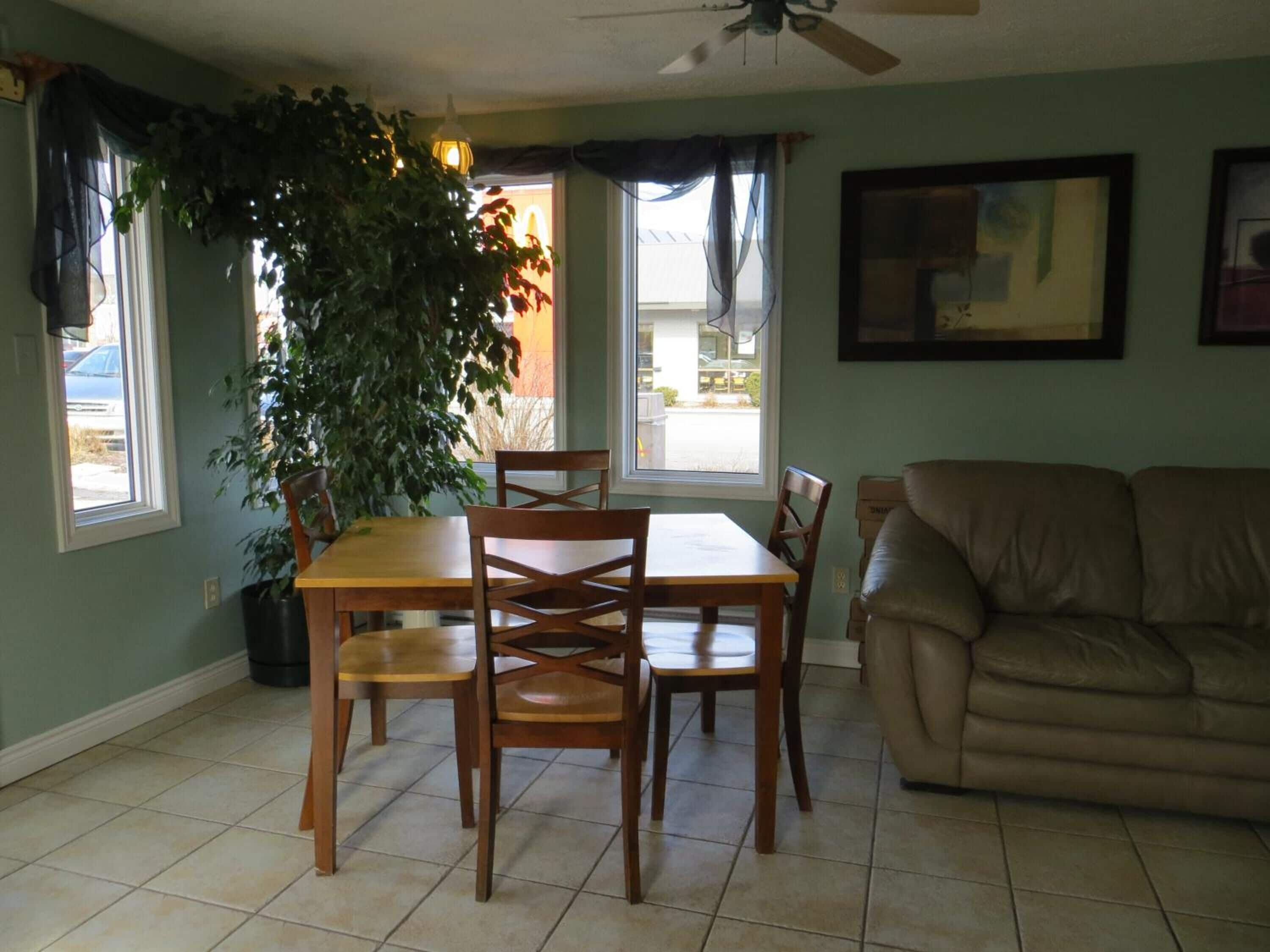 Een flatscreentelevisie