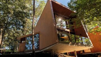 Bungalow | Minibar, caja de seguridad en la habitación y escritorio