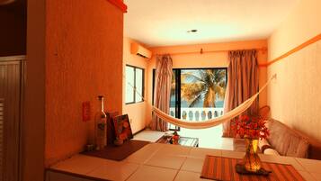 Romantic Apartment, Multiple Beds, Private Pool, Ocean View | Living area