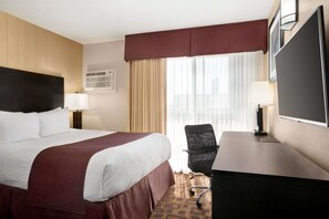 Room, 1 Queen Bed, Non Smoking | Desk, iron/ironing board, WiFi (free), alarm clocks - Days Inn by Wyndham Sylvan Lake (Sylvan Lake)