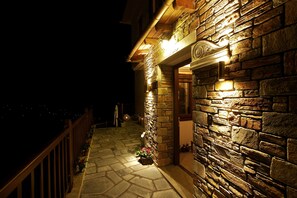 Front of property – evening/night