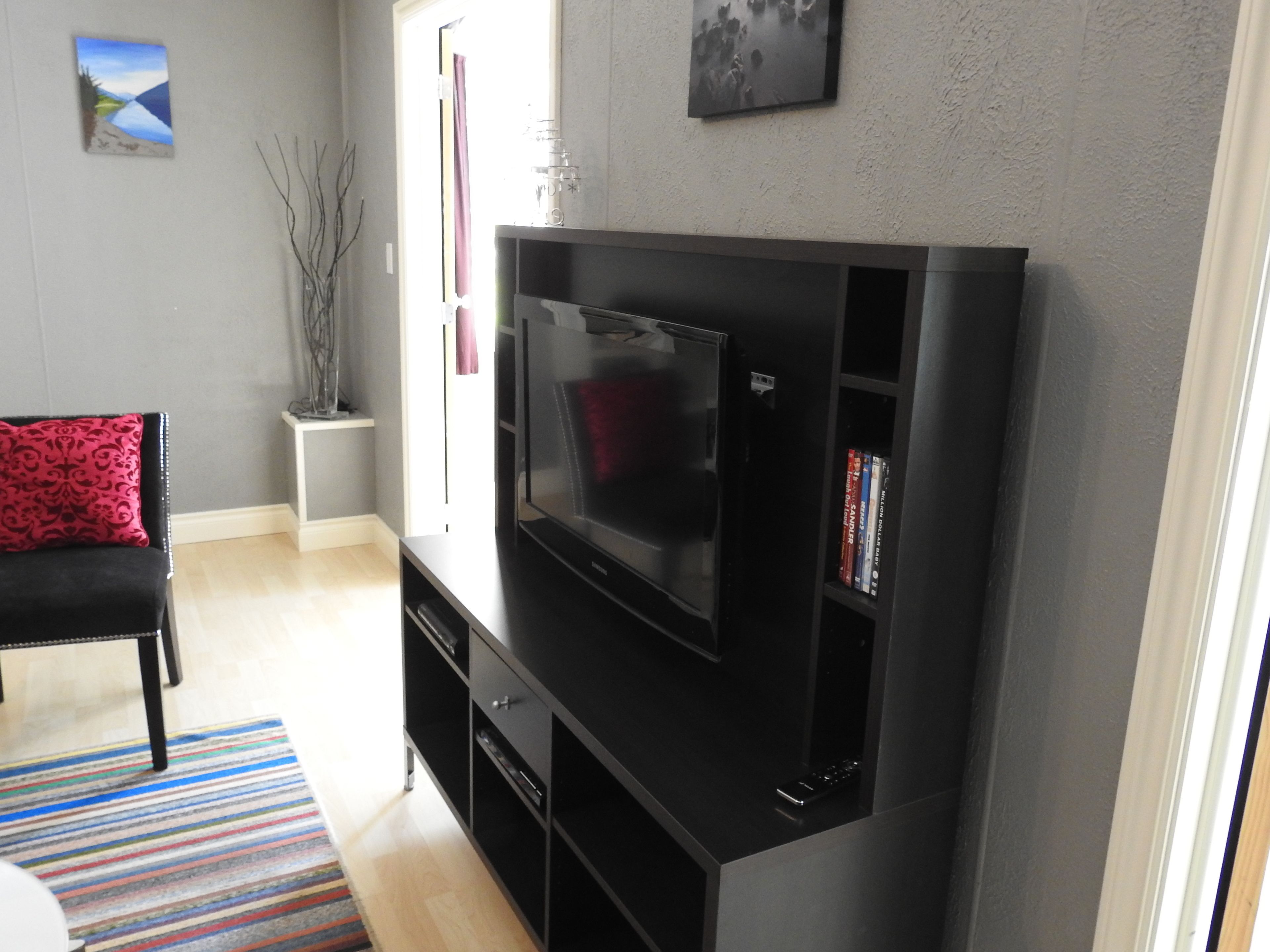 apartment, 2 bedrooms, hot tub, mountain view | living room | flat-screen tv, fireplace