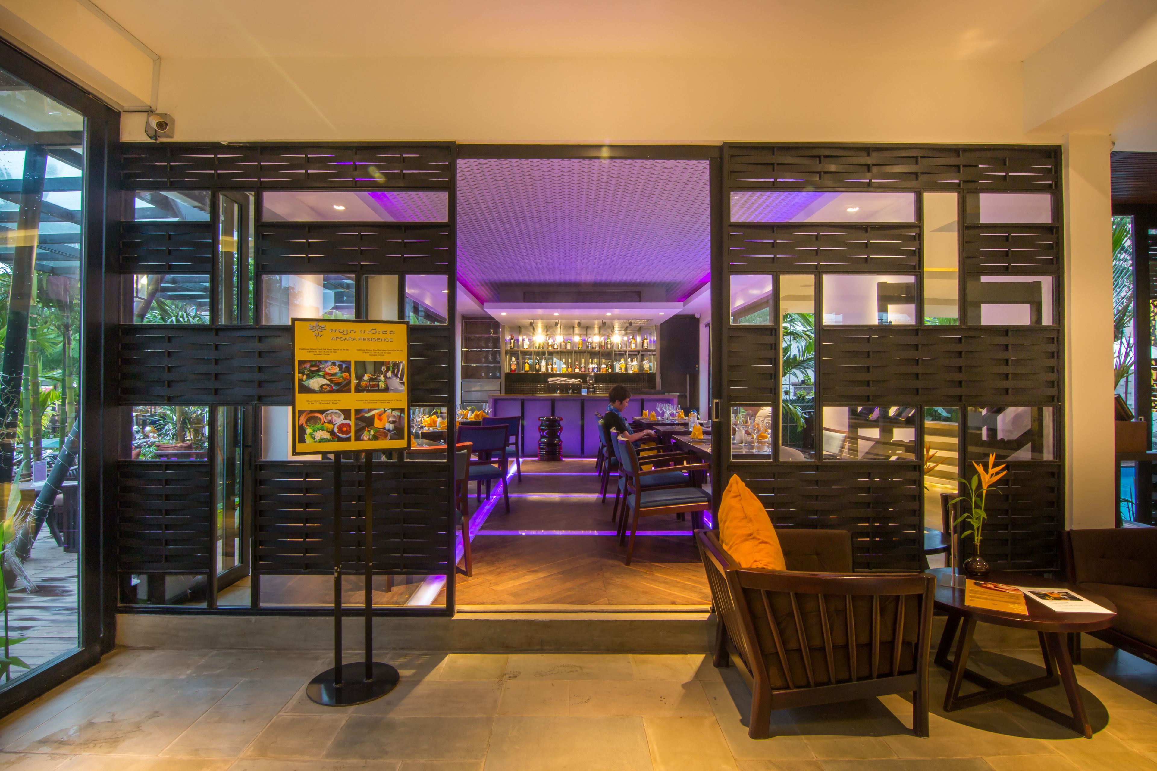 Breakfast, lunch, dinner served; Cambodian cuisine 