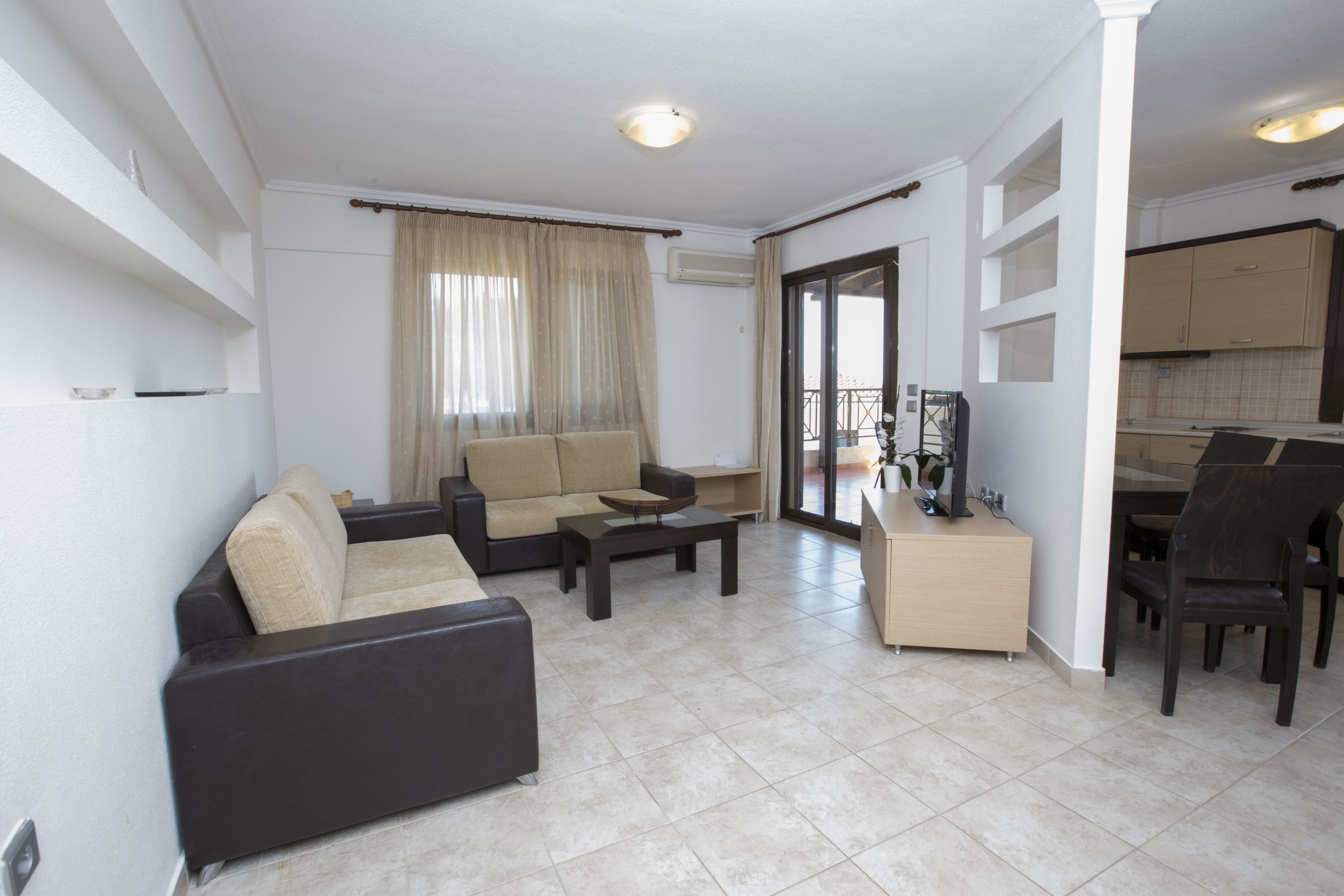 family suite, 1 bedroom | living area | flat-screen tv