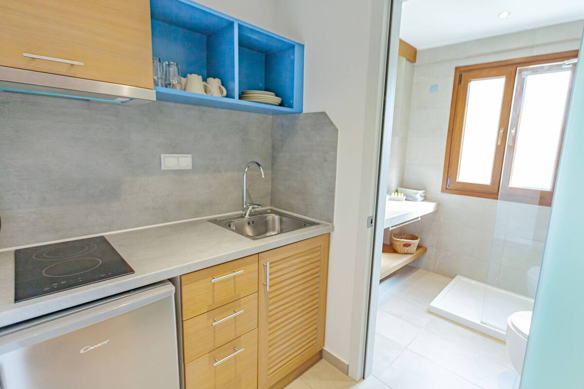 deluxe suite, garden view | living area | flat-screen tv