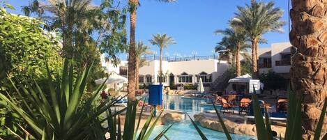 Indoor pool, outdoor pool