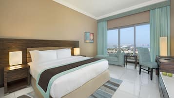 Premium bedding, minibar, in-room safe, desk